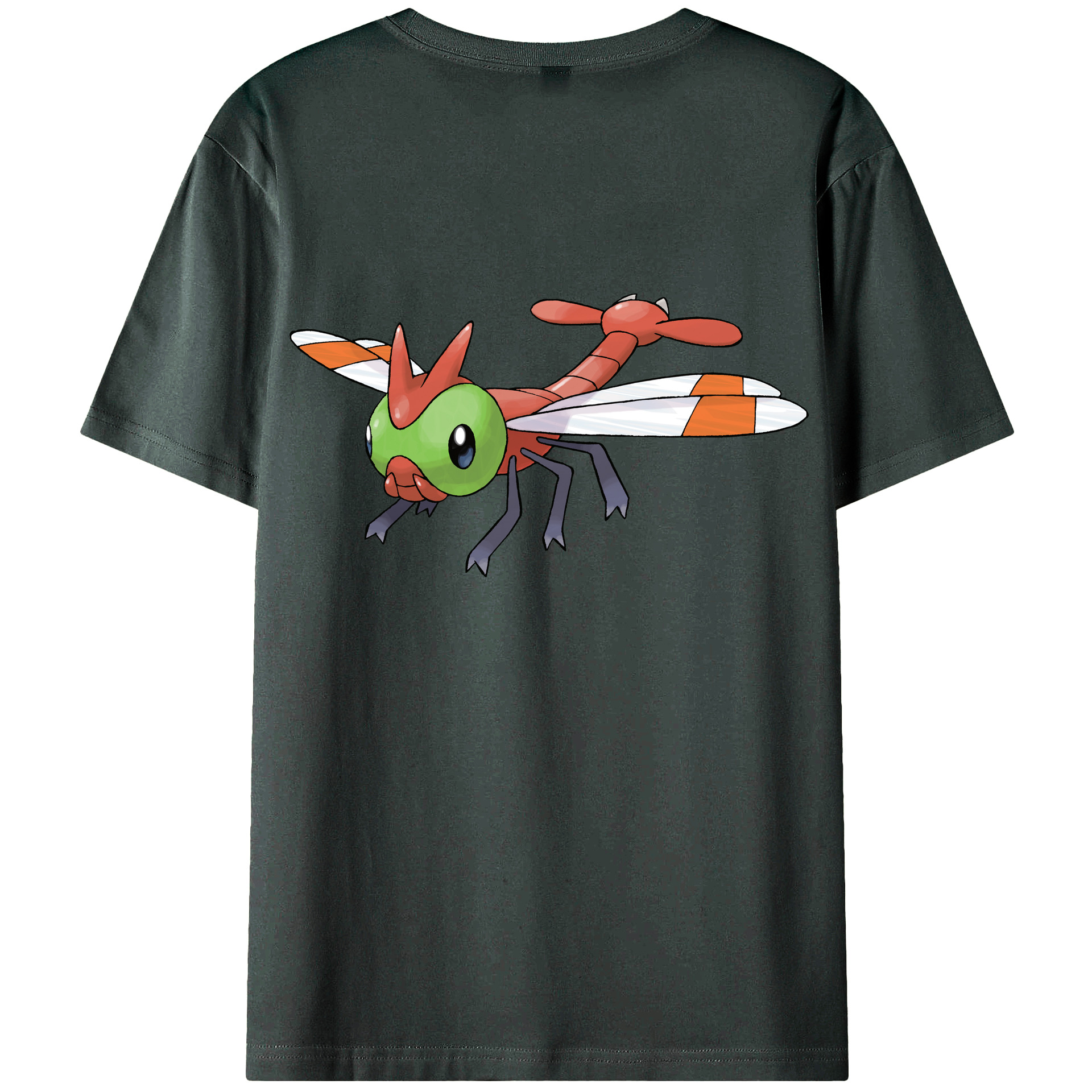 （画像用） ポケットモンスター Pokémon 綿100％ メンズ半袖Tシャツ（バックプリント） 通気性